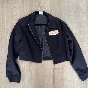 Coca-Cola navy blue jacket. Size small.